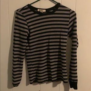 Black and Grey Striped Thermal